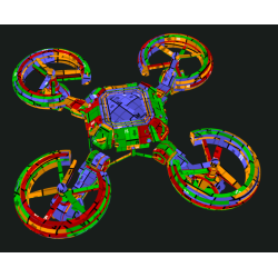 Modèle de drone pour les projets d'ingénierie