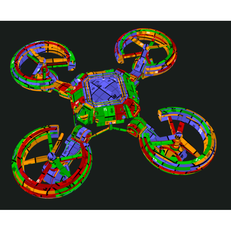 Modèle de drone pour les projets d'ingénierie